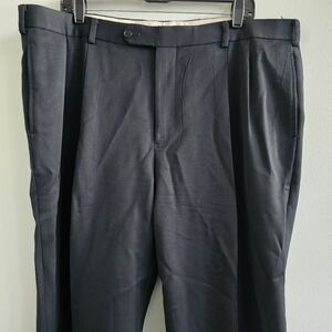 Brooks Brothers 1818 Madison Wool Dress Pants Mens 40x30 Navy Flat Front